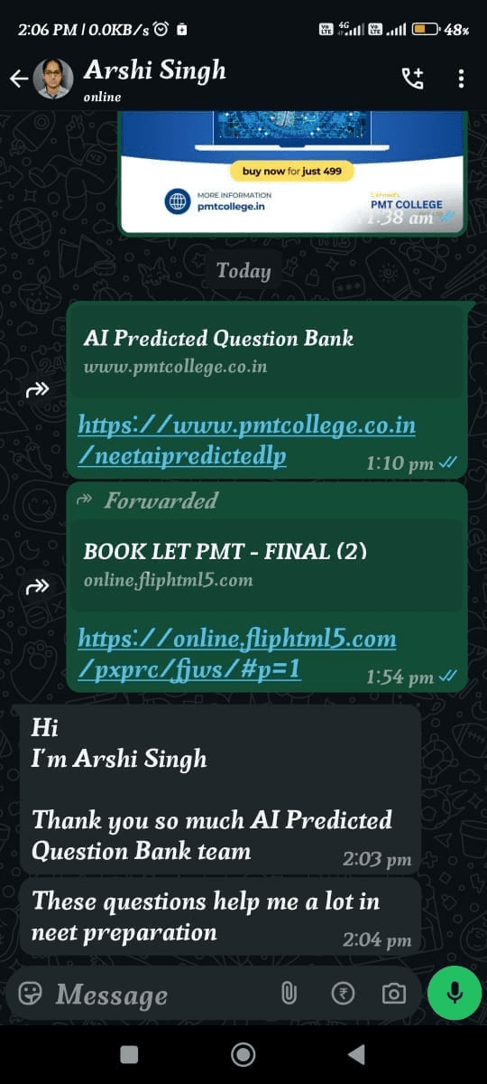 NEET Aspirant Testimonial 5