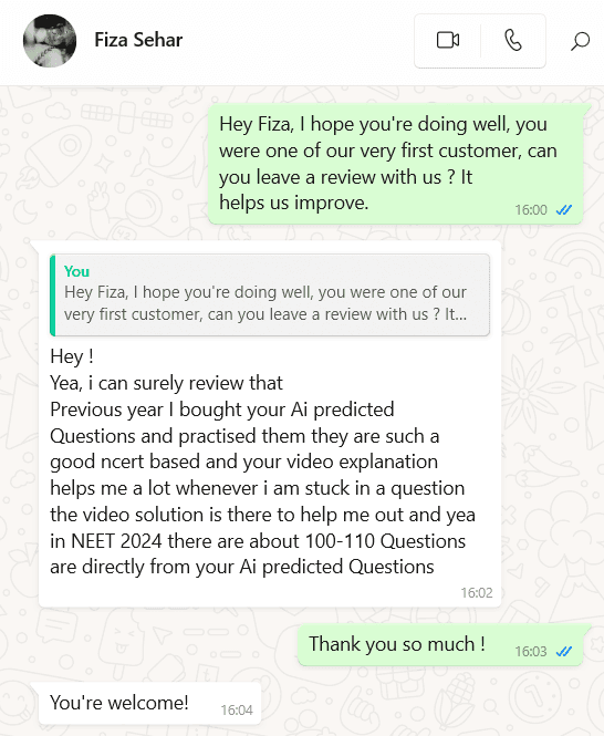 NEET Aspirant Testimonial 2